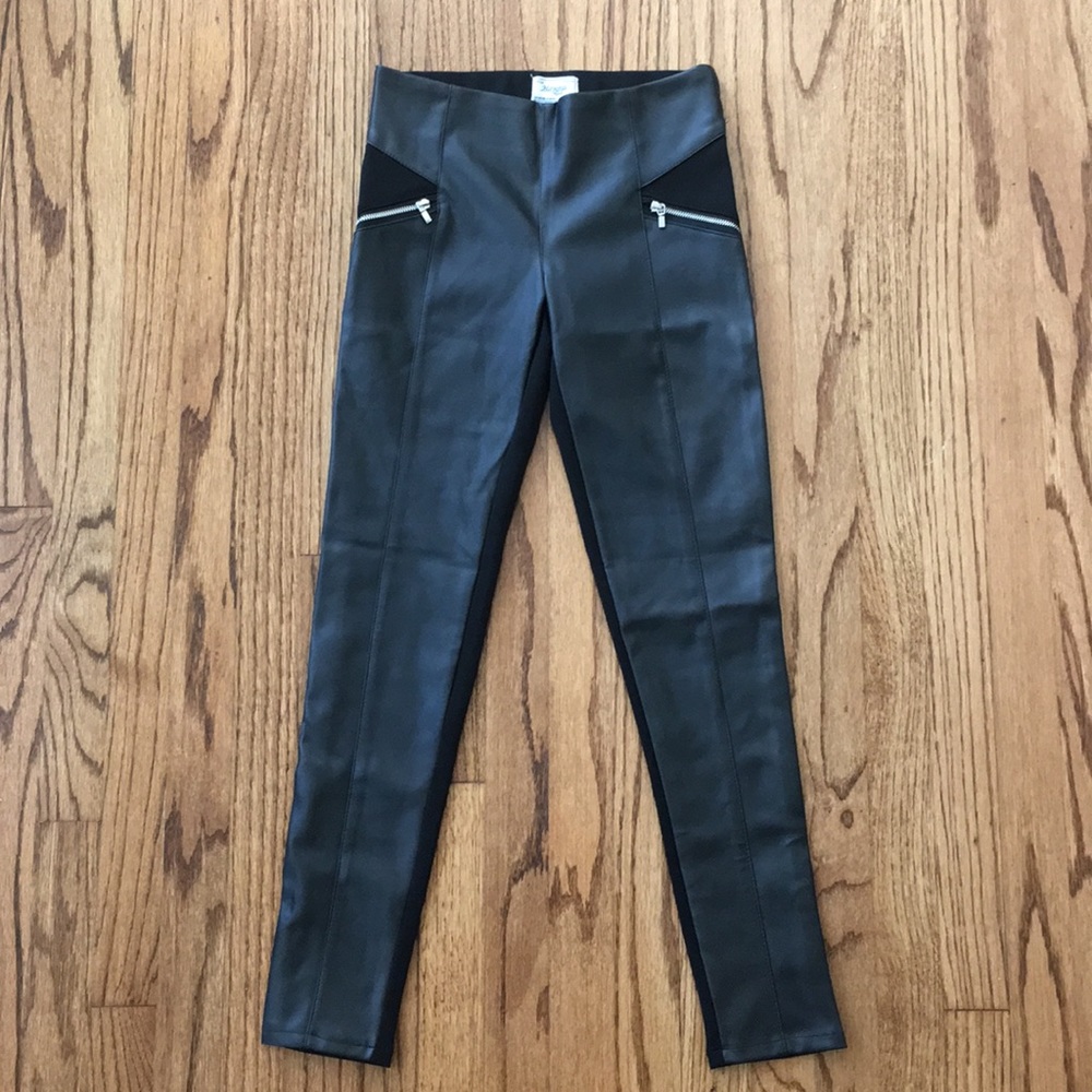 Girls Mayoral faux leather pants